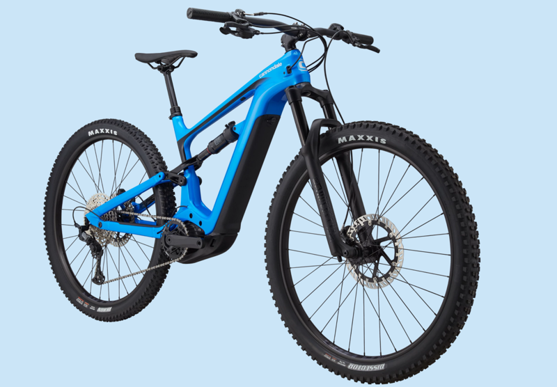 2021 Cannondale Habit Neo 3 Mens Electric Mountain Bike in Blue-5